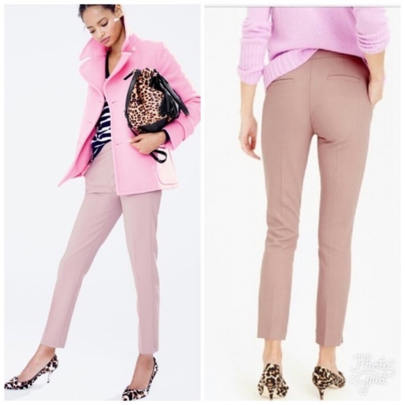 J.Crew Martie Wool Blend Pants in Pink Size 8 Style E0899 - Picture 8 of 9
